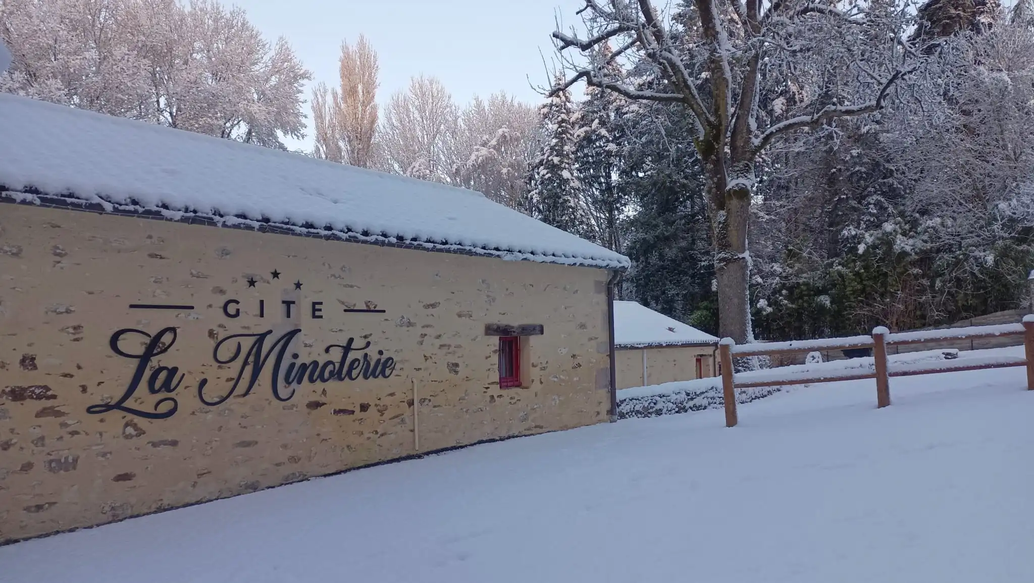 GiteLaMinoterie_Sous la neige_Noël_Vendée