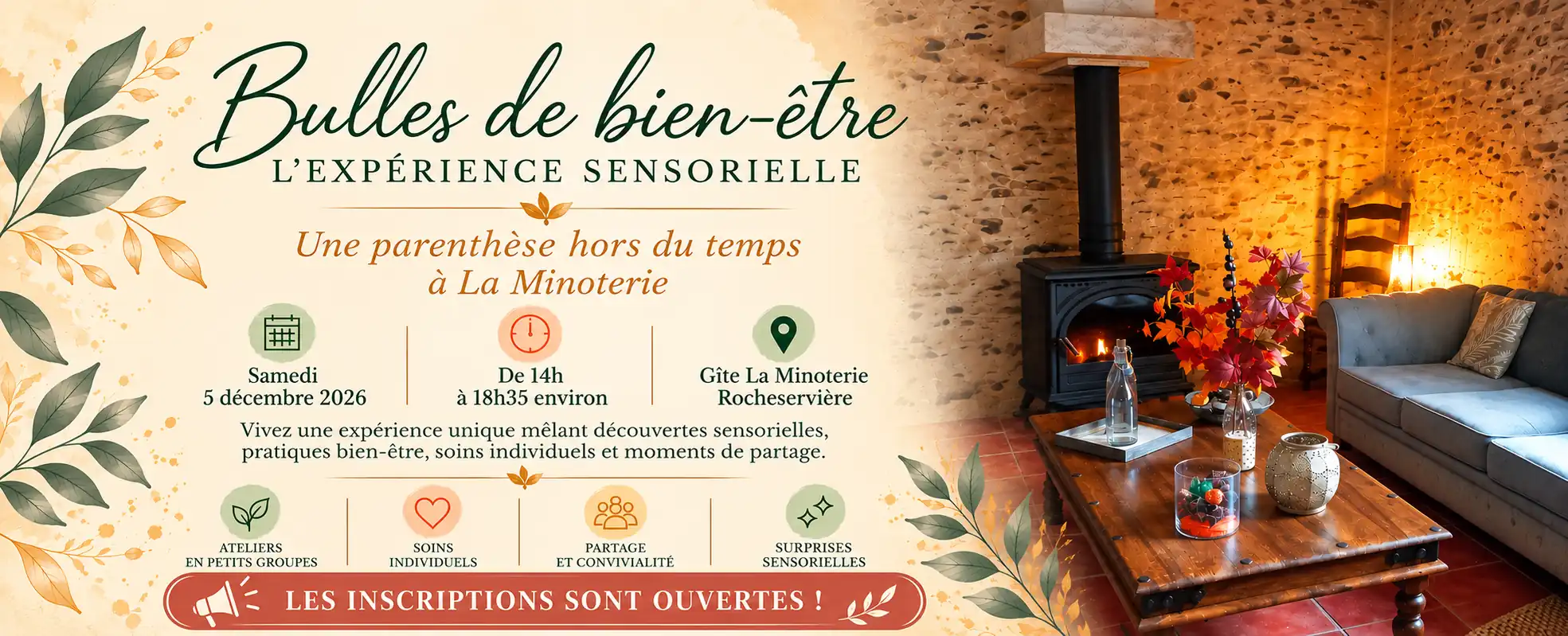 bulles-de-bien-etre-experience-sensorielle-inscriptions ouvertes-5-decembre-2026-gite-la-minoterie